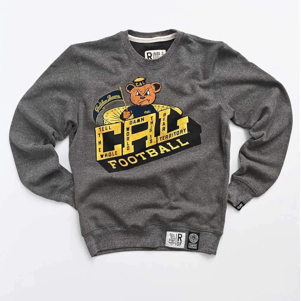 NWT Roots of Fight Cal Golden Bears Football Sweatshirt